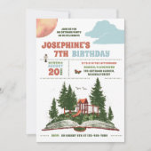 Outdoor Avontuur 2 Verjaardagsfeest Kaart (Voorkant)