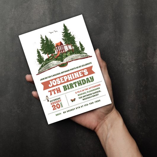 Outdoor Avontuur Verjaardagsfeest Kaart