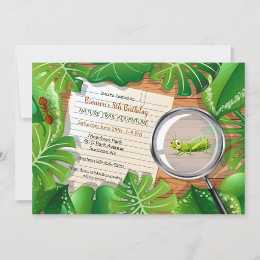 Outdoor Avontuur Verjaardagsfeest Kaart (Voorkant)