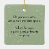 Outdoor Avontuur Wandelen Meisje Keramisch Ornament (Achterkant)