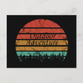 Outdoor avontuur wandelliefhebber feestdagenkaart (Voorkant)