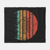 Outdoor avontuur wandelliefhebber fleece deken (Voorkant (Horizontaal))