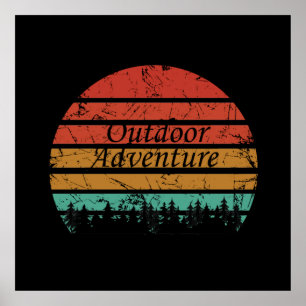 Outdoor avontuur wandelliefhebber poster