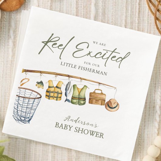 Outdoor Baby shower Gevist thema servetten