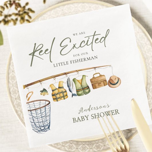 Outdoor Baby shower Gevist thema servetten