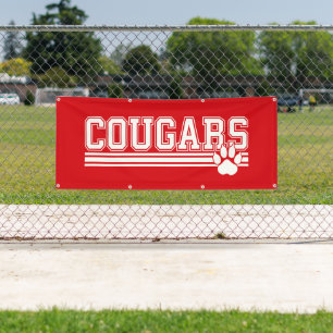 Outdoor Banner-Cougars Paw Spandoek