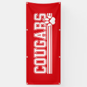Outdoor Banner-Cougars Paw Spandoek (Verticaal)