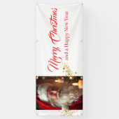Outdoor Banner Santa Vrolijk Kerstfeest (Verticaal)