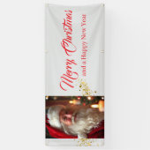 Outdoor Banner Santa Vrolijk Kerstfeest (Verticaal)
