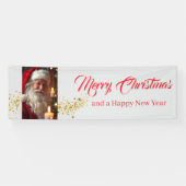 Outdoor Banner Santa Vrolijk Kerstfeest (Horizontaal)