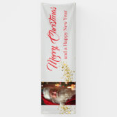 Outdoor Banner Santa Vrolijk Kerstfeest (Verticaal)