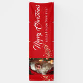 Outdoor Banner Santa Vrolijk Kerstfeest (Verticaal)