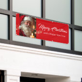 Outdoor Banner Santa Vrolijk Kerstfeest (Buitenkant Gebouw)