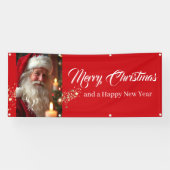 Outdoor Banner Santa Vrolijk Kerstfeest (Horizontaal)