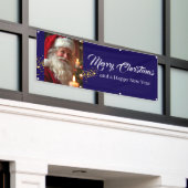 Outdoor Banner Santa Vrolijk Kerstfeest (Buitenkant Gebouw)
