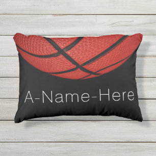 Outdoor Basketbal Gepersonaliseerd met naam & numm Buitenkussen