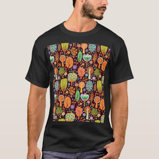 Outdoor behang Naadloze textuur T-shirt (Voorkant)