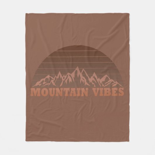 Outdoor bergvibes wandelliefhebber fleece deken (Voorkant)