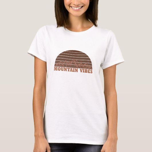 Outdoor bergvibes wandelliefhebber t-shirt (Voorkant)