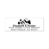 Outdoor bruiloft retour adres stempel zelf inkt (Design)