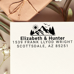 Outdoor bruiloft retour adres stempel zelf inkt