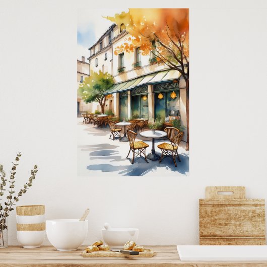 Outdoor Cafe Poster (Keuken)