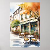 Outdoor Cafe Poster (Voorkant)