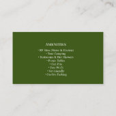 Outdoor Campground RV Park Rustic Design Visitekaartje (Achterkant)