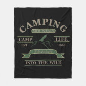 Outdoor camping camper leven fleece deken (Voorkant)