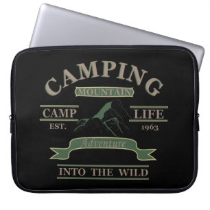Outdoor camping camper leven laptop sleeve