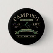 Outdoor camping camper leven ronde button 5,7 cm (Voorkant)