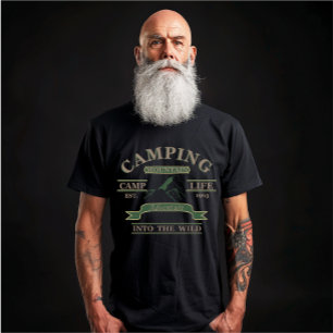 Outdoor camping camper leven t-shirt
