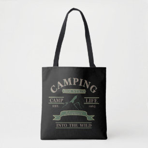 Outdoor camping camper leven tote bag