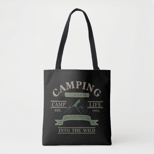 Outdoor camping camper leven tote bag (Voorkant)