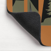 Outdoor camping vader blij camper muismat (Hoek)