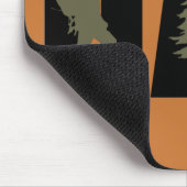 Outdoor camping vader blij camper muismat (Hoek)