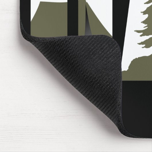 Outdoor camping vader blij camper muismat (Hoek)