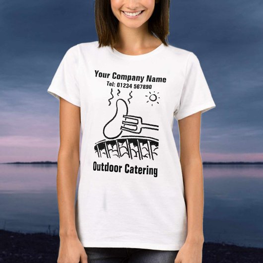 Outdoor Catering Illustratie om te personaliseren T-shirt