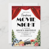 Outdoor Christmas Celebration Film Night Verjaarda Kaart (Voorkant)