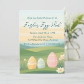 Outdoor Eggs en Natuur Easter Egg Hunt Kaart (Staand voorkant)