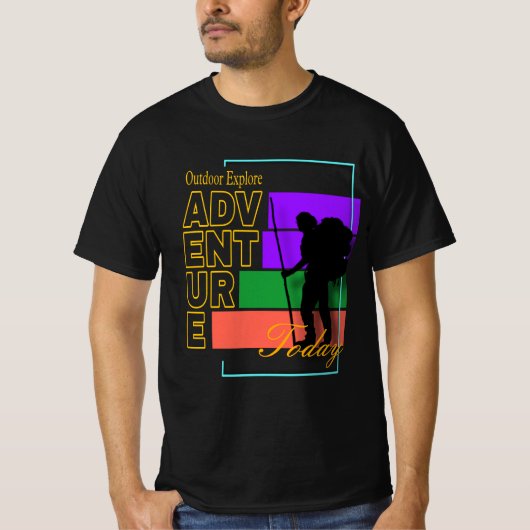 Outdoor Explore: Avontuur vandaag T-shirt (Voorkant)