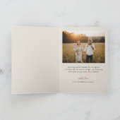 Outdoor Family Portrait Christmas Photo Folded Feestdagen Kaart (Binnen)