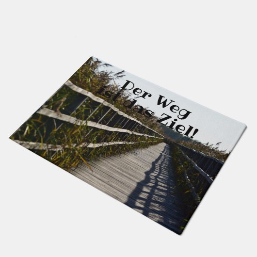 Outdoor Fußmatte - Der Weg zum Ziel! Türmatte Deurmat (Schuin)