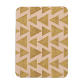 Outdoor Geo Step | Goud & koraal geometrisch patro Magneet (Verticaal)