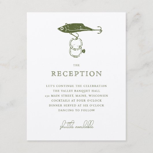 Outdoor Gevist Lokken Trouwringen Insert Kraft Informatiekaartje (Voorkant)