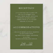 Outdoor Gevist Lure Hooks Green Wedding Insert Informatiekaartje (Voorkant)