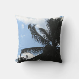 Outdoor gooi kussen met palmboom