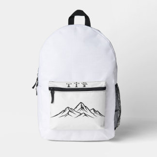 Outdoor Hiking Cut Sew Backpack Bedrukte Rugzak