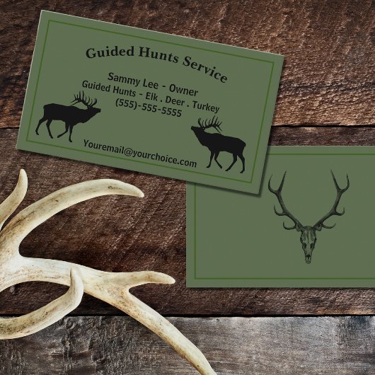 Outdoor Hunting Guide Service Professional Visitekaartje