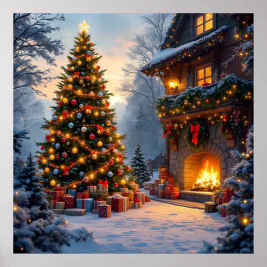 Outdoor kerst Poster (Voorkant)